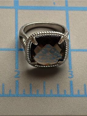 Sterling Silver Ring with Smoky Quartz